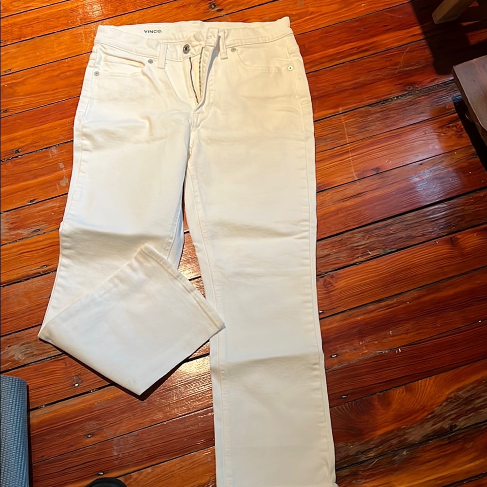 Vince White Boot Cut Jeans